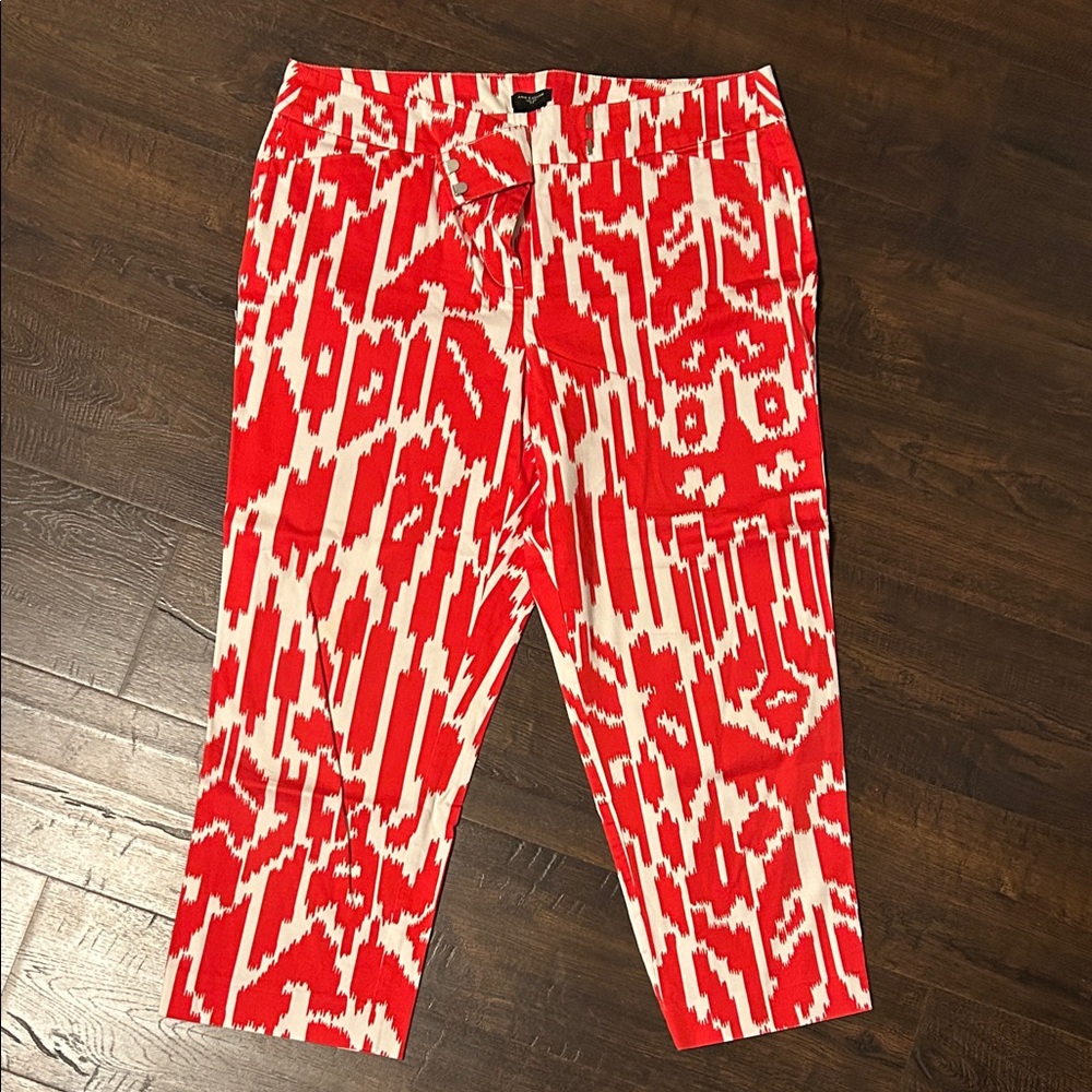 Ann Taylor Cropped Patterned Pants - image 1